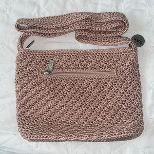 Pink Knit Crossbody